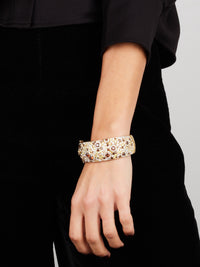 1qty DJV / QTY DISPO : 1-QTY VENDUES : 0-ST : 0% PRIX DJV : 650€ // Vermeil Bracelet vermeil 18cm serti de Burmalite coffee /// RECO : 896€