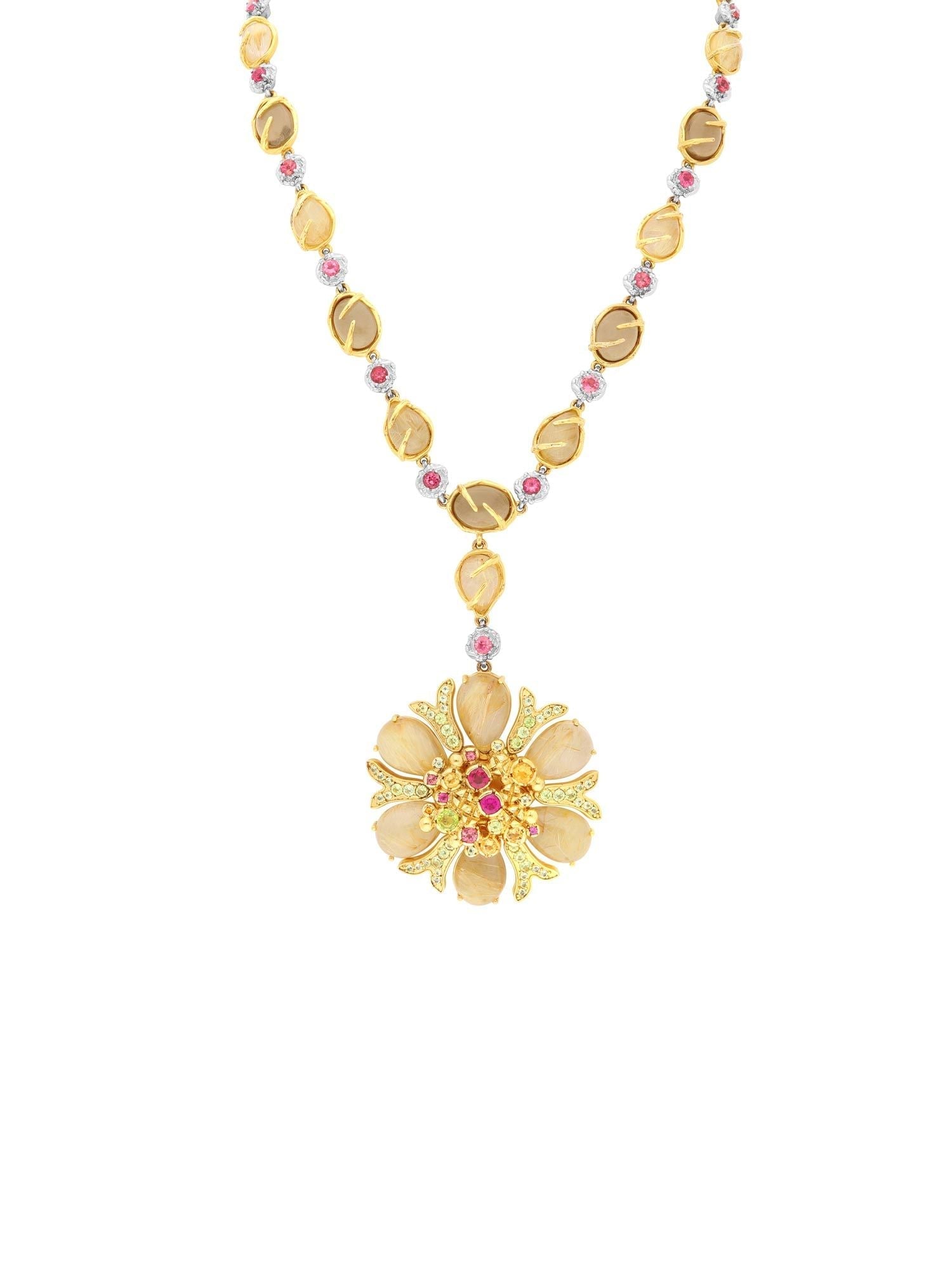 1qty DJV / QTY DISPO : 2-QTY VENDUES : 0-ST : 0% PRIX DJV : 1290€ // Vermeil Collier en vermeil 42cm tourmaline rose 3 /// RECO : 924€