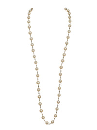 1qty NEW / Argent Rhodié Sautoir argent rhodié perles d'eau douce et Burmalite // RECO : 383€