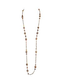 1qty NEW / Vermeil Sautoir vermeil perles d'eau douce violines et tourmalines et Burmalite taille brillant serti clos // RECO : 660€