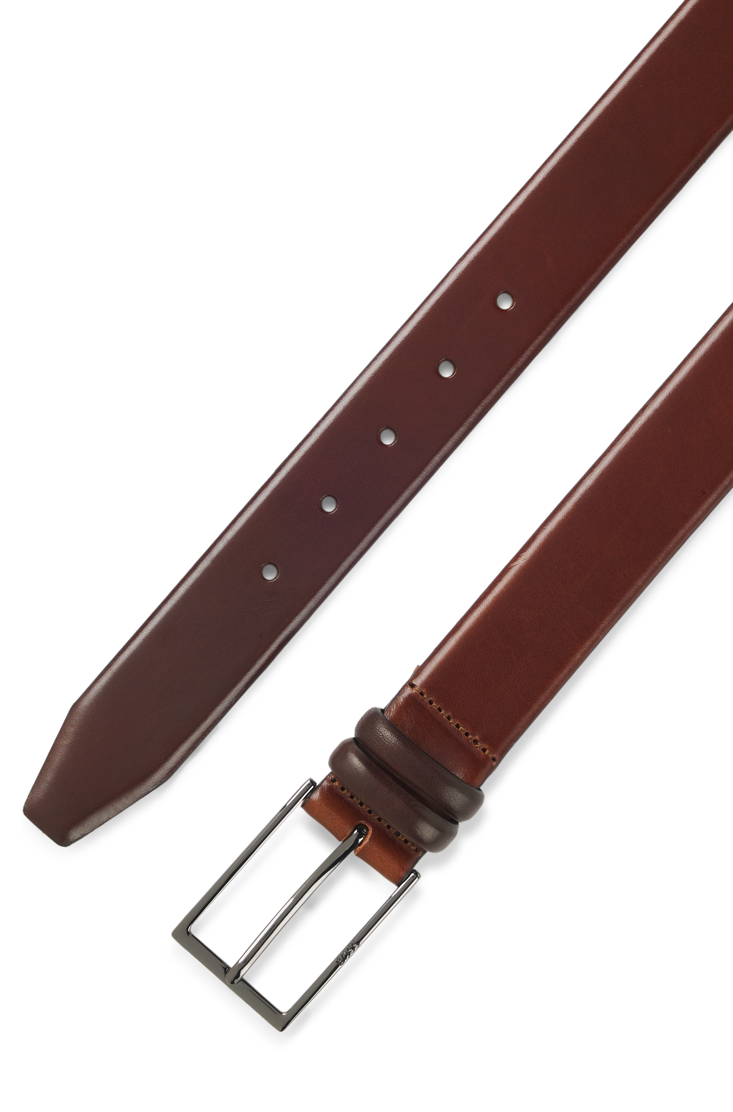 Carmello leather belt - Medium Brown