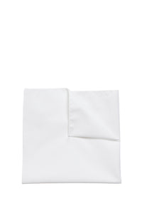 Classic pocket square - White
