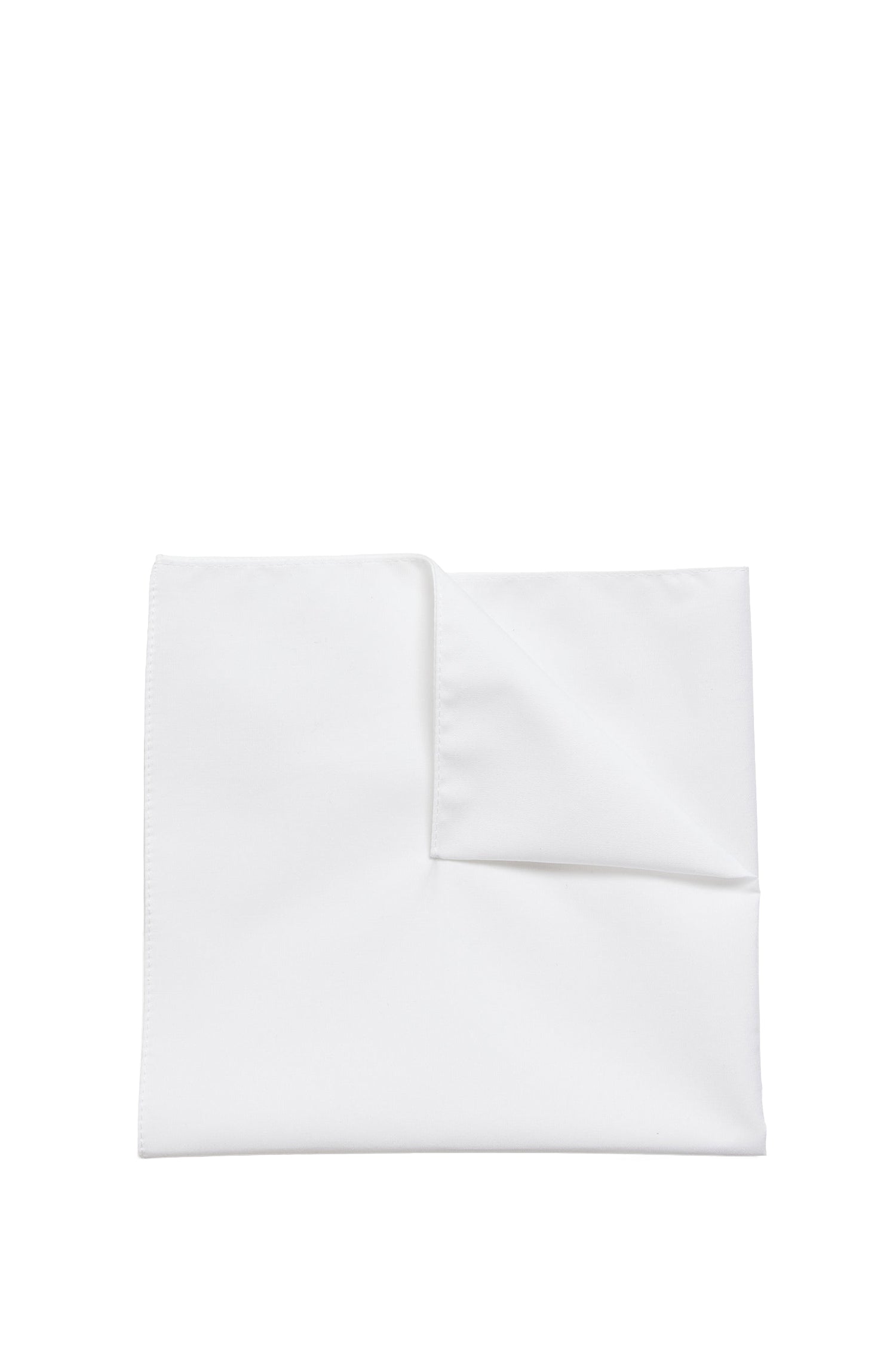 Classic pocket square - White