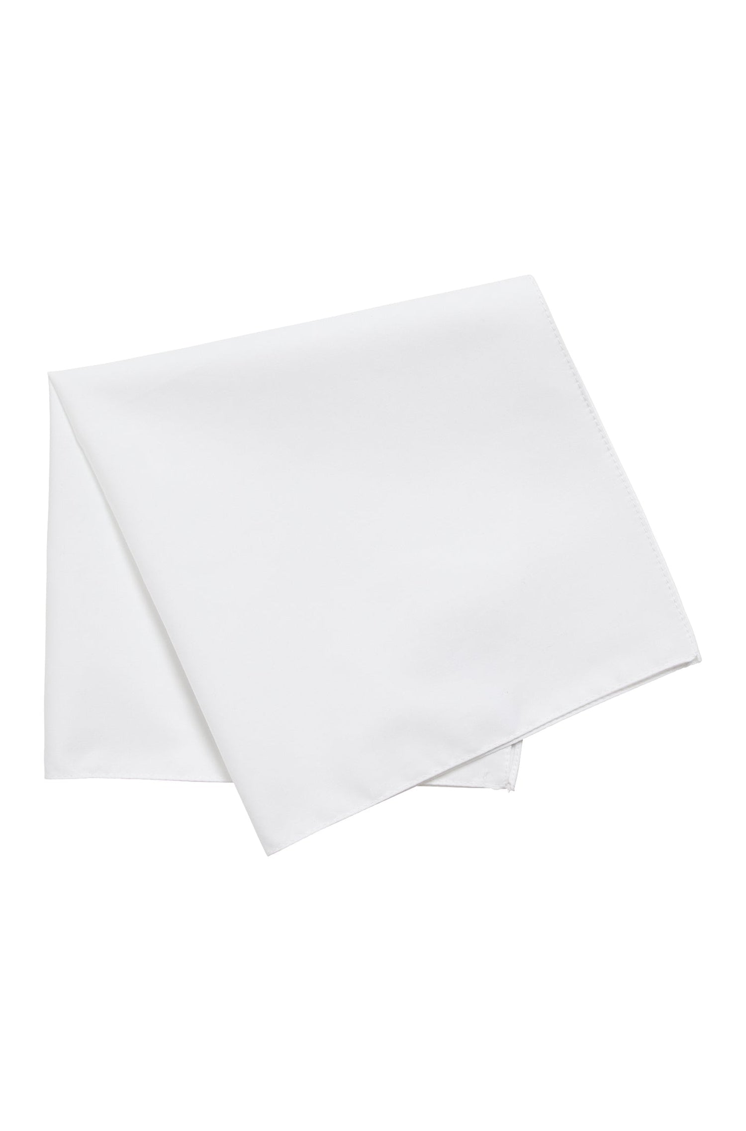 Classic pocket square - White