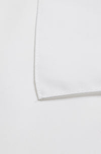 WHITE // POCKET SQUARES POCKET SQUARE 33X33
