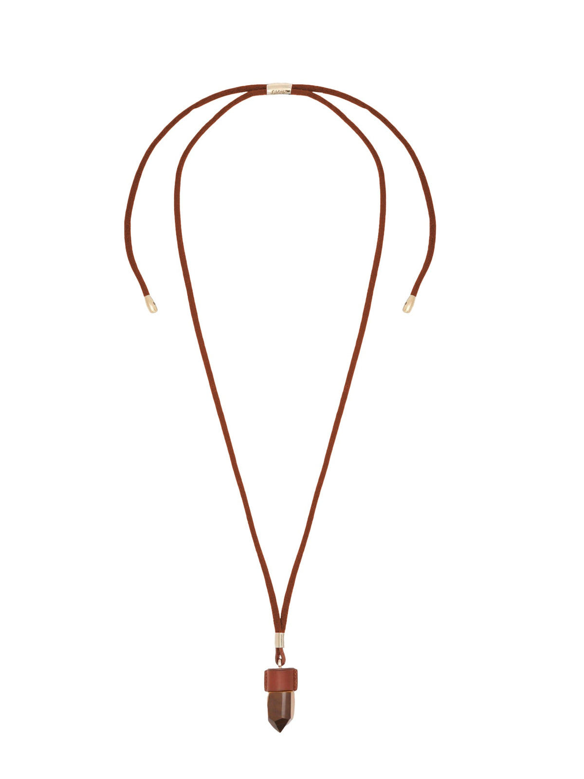 BASEPLUS_Brown NECKLACE - Brown
