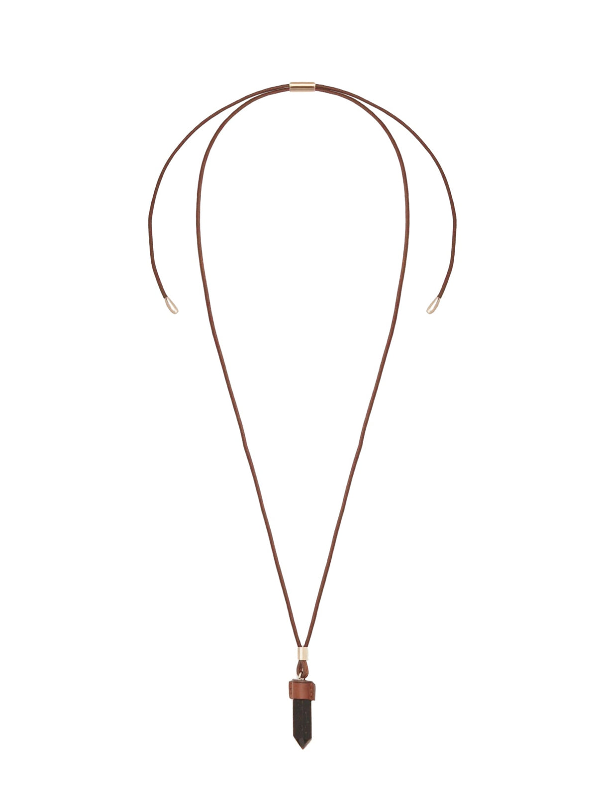 BASEPLUS_Brown NECKLACE - Brown