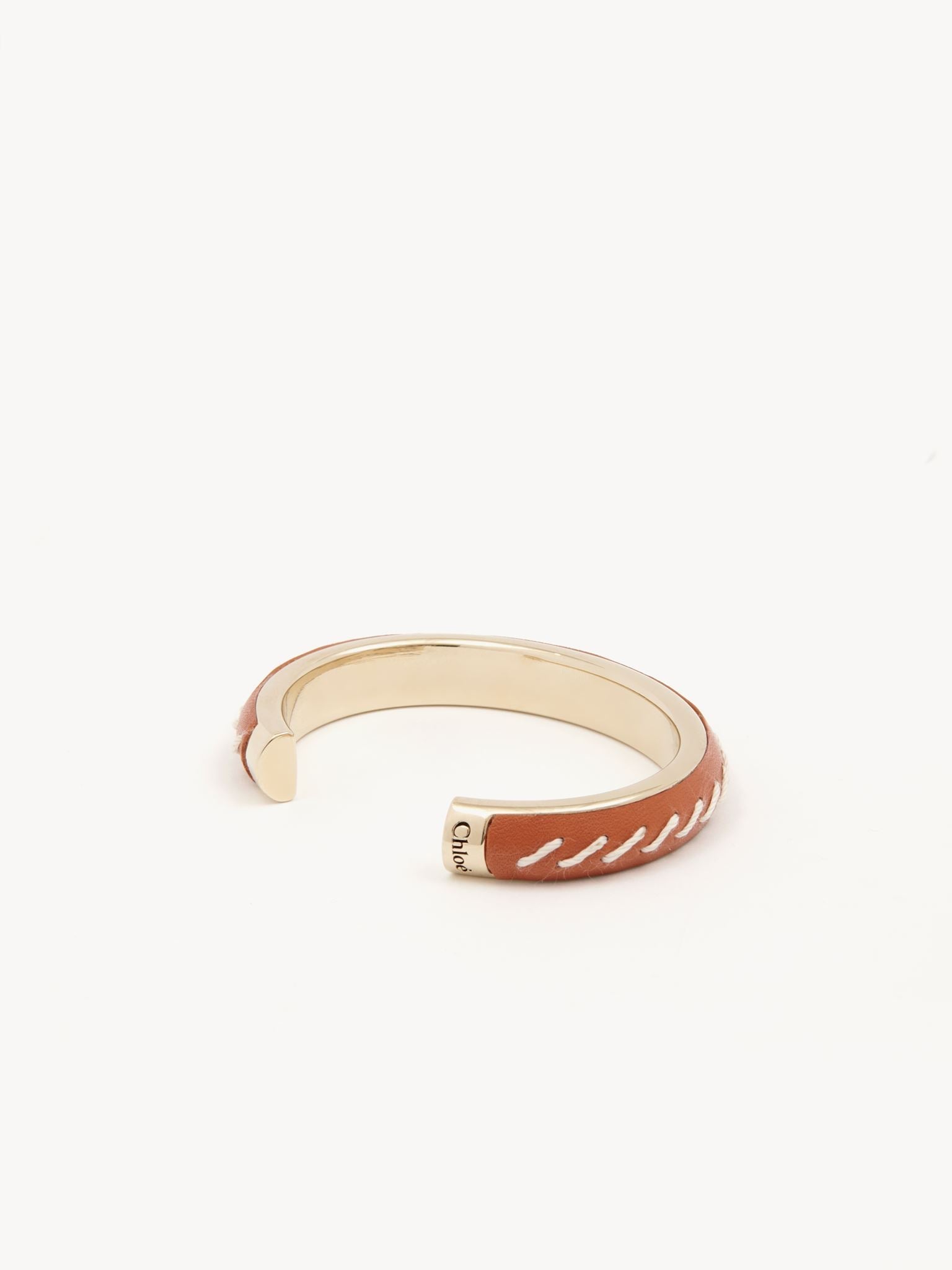 Bracelet jonc Kattie en laiton - Henna Orange