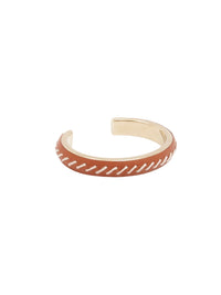 Bracelet jonc Kattie en laiton - Henna Orange