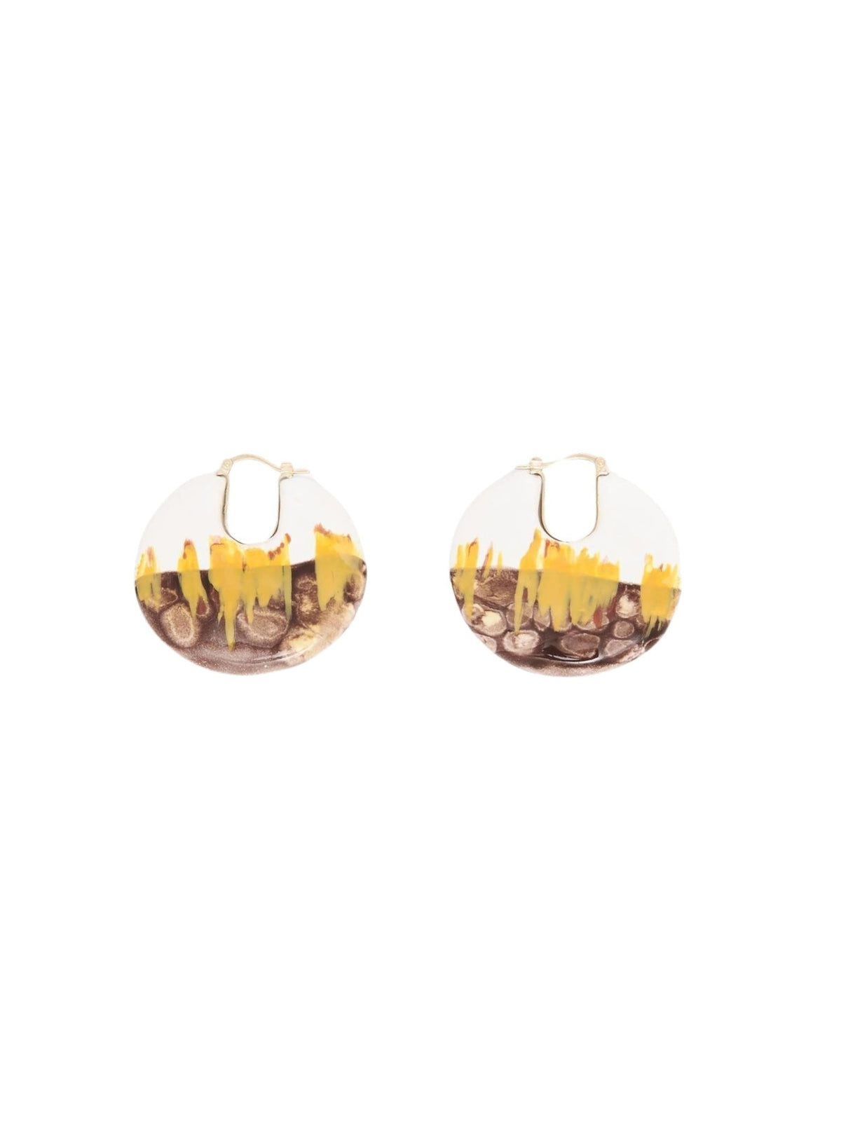 Yellow & White EARRINGS - Yellow & White