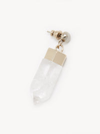 BASEPLUS_Crystal White EARRINGS - Crystal White