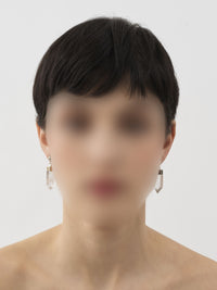 BASEPLUS_Crystal White EARRINGS - Crystal White