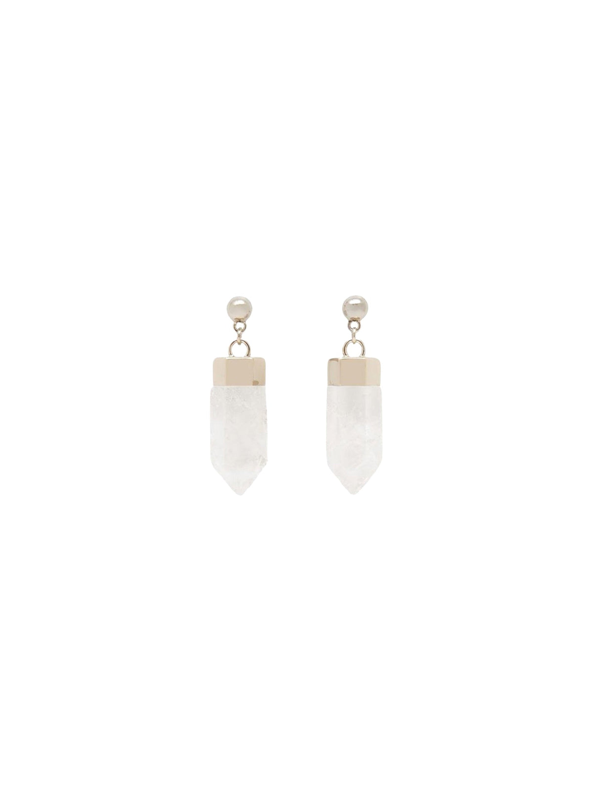 BASEPLUS_Crystal White EARRINGS - Crystal White