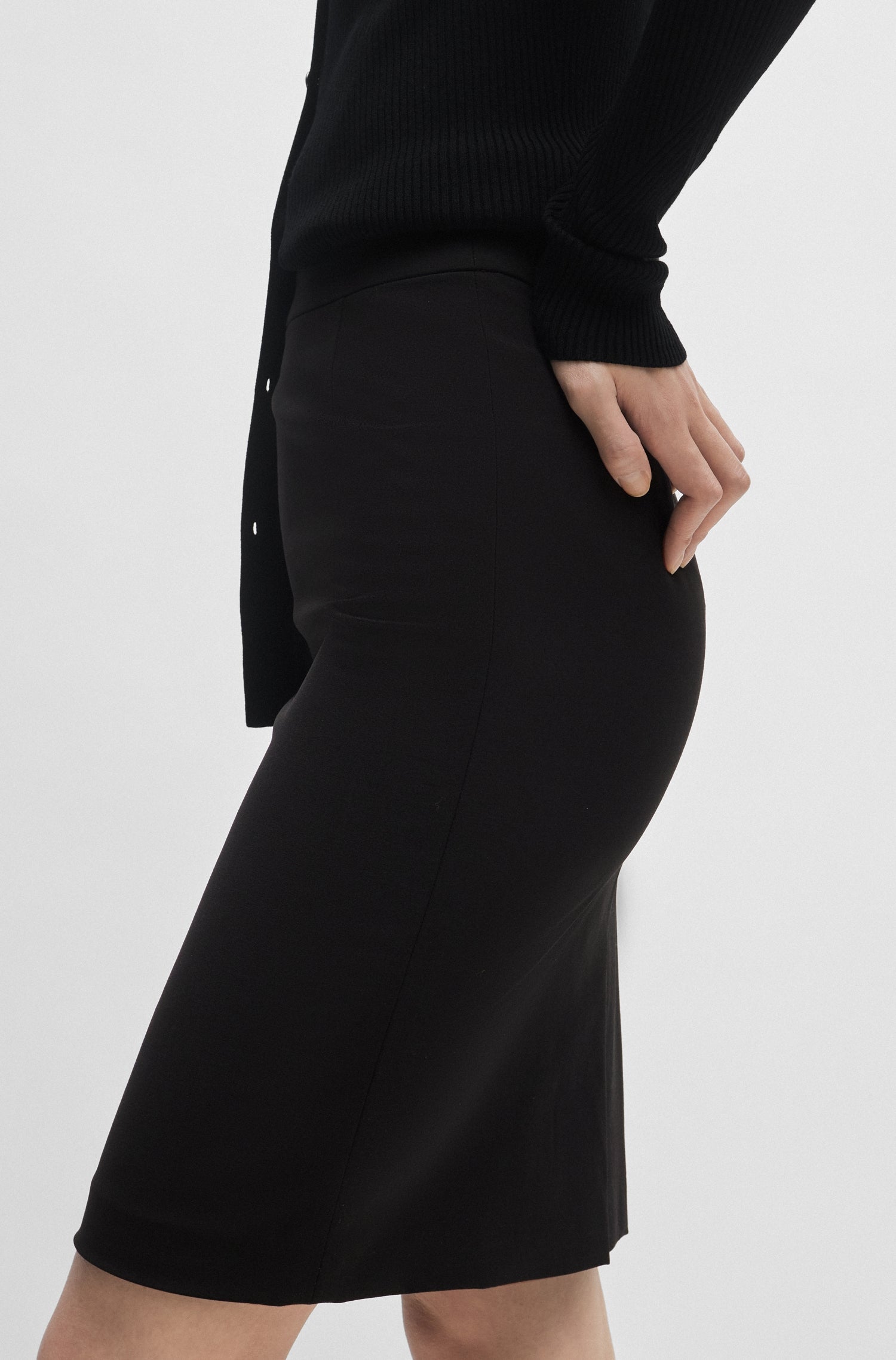 Jupe Vileah en laine - Navy
