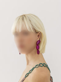Fuchsia Purple EARRINGS - Fuchsia Purple