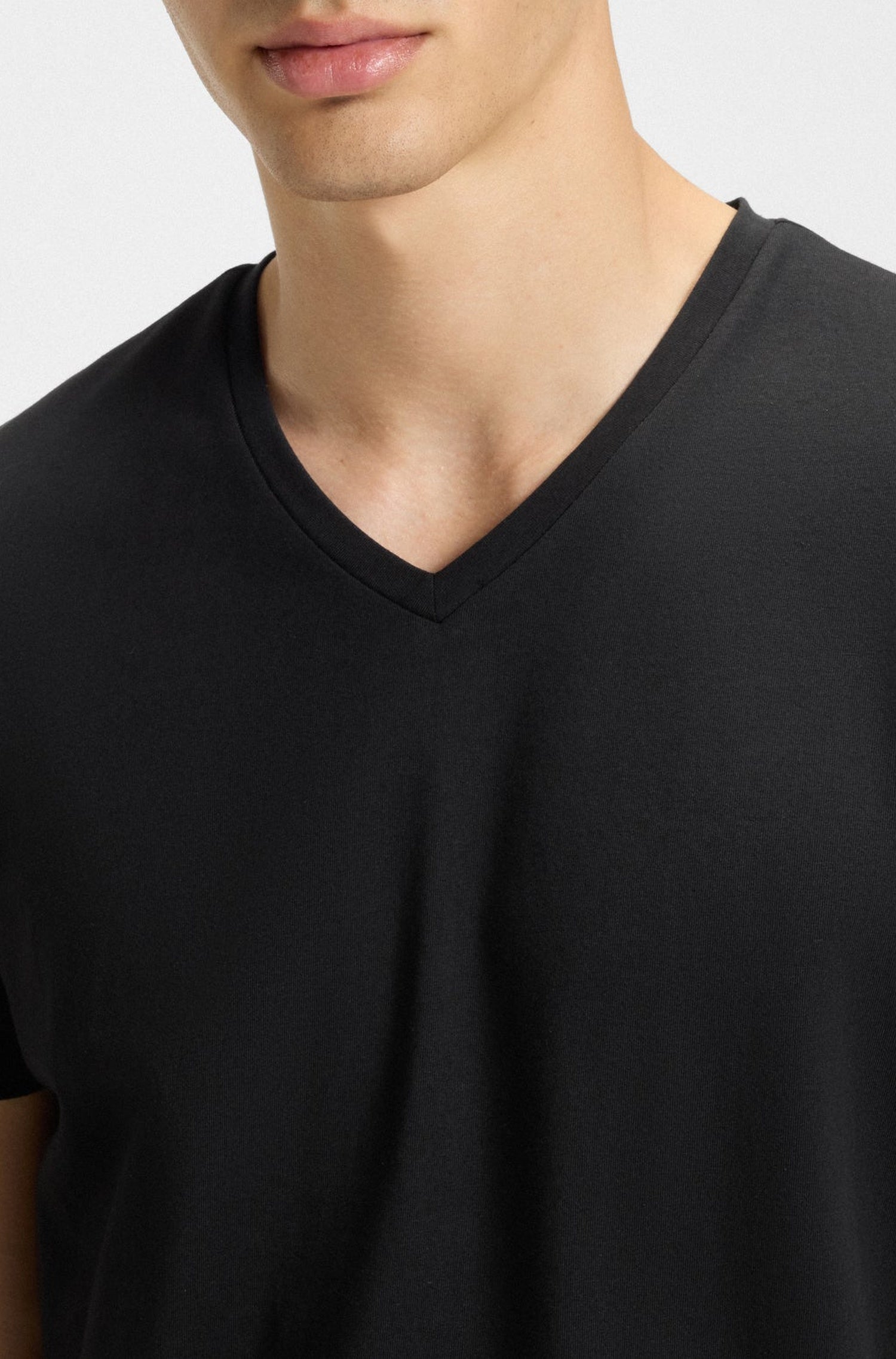 Hugo V-neck T-shirt - Black