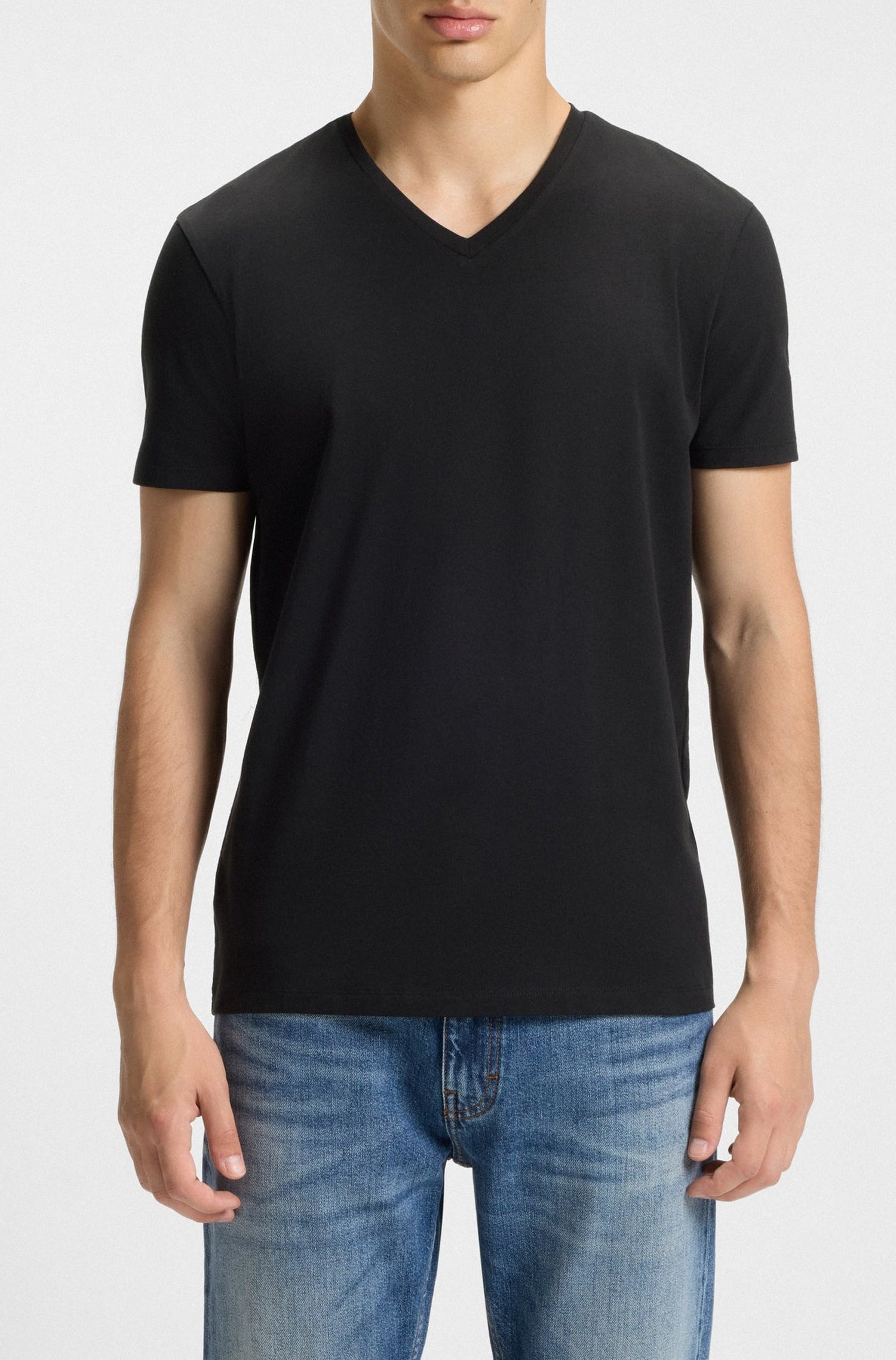 Hugo V-neck T-shirt - Black