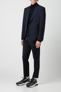 Veste de costume Henry en laine - Dark Blue