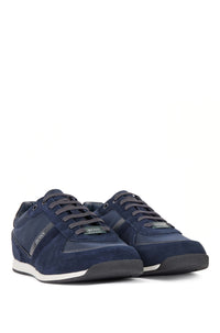DARK BLUE // LACE-UP TRAINERS GLAZE_LOWP_MX