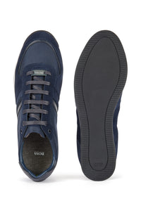 DARK BLUE // LACE-UP TRAINERS GLAZE_LOWP_MX