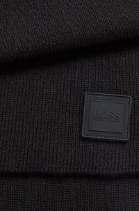 Foxon wool scarf - Black