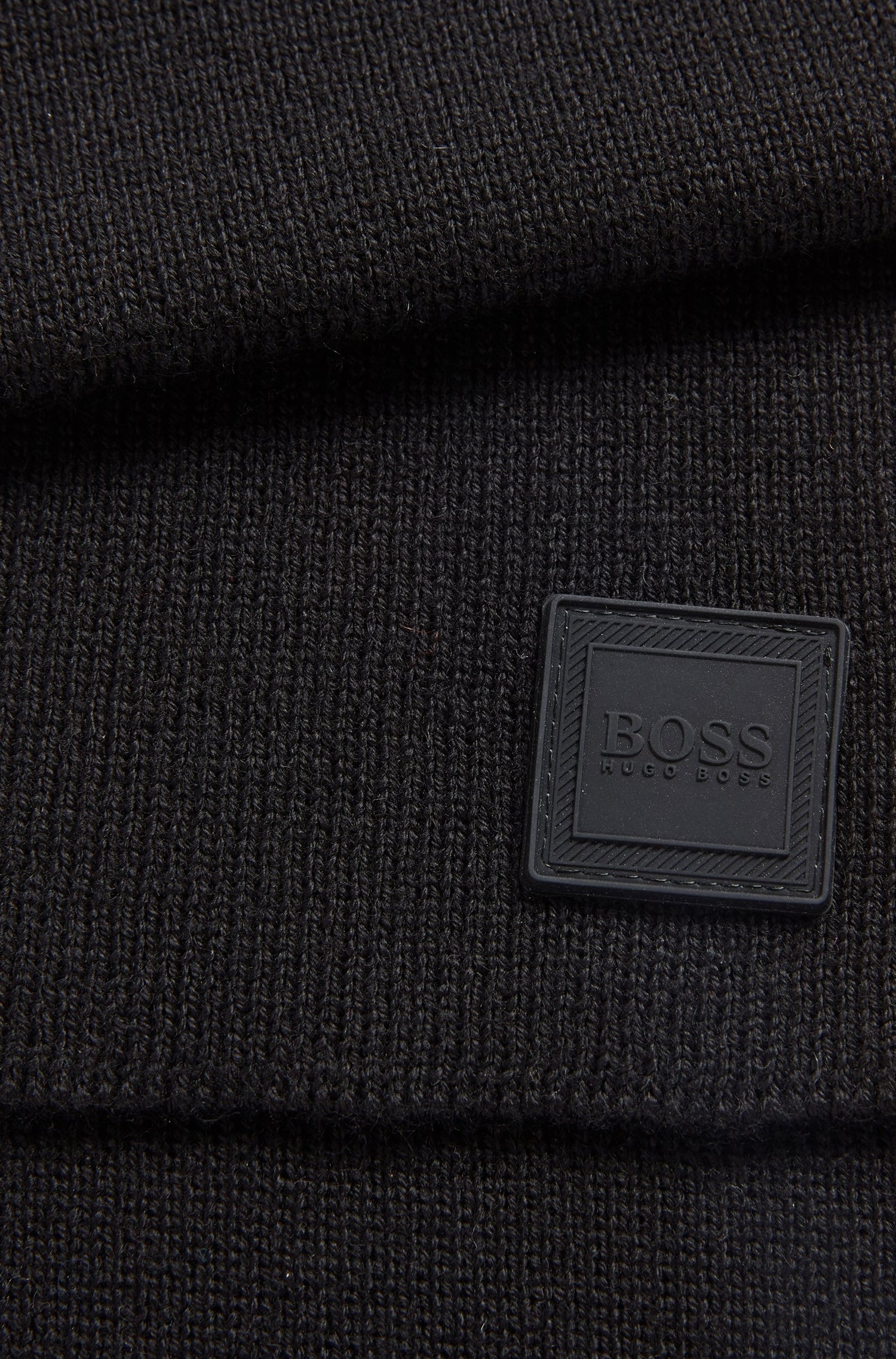 Foxon wool scarf - Black