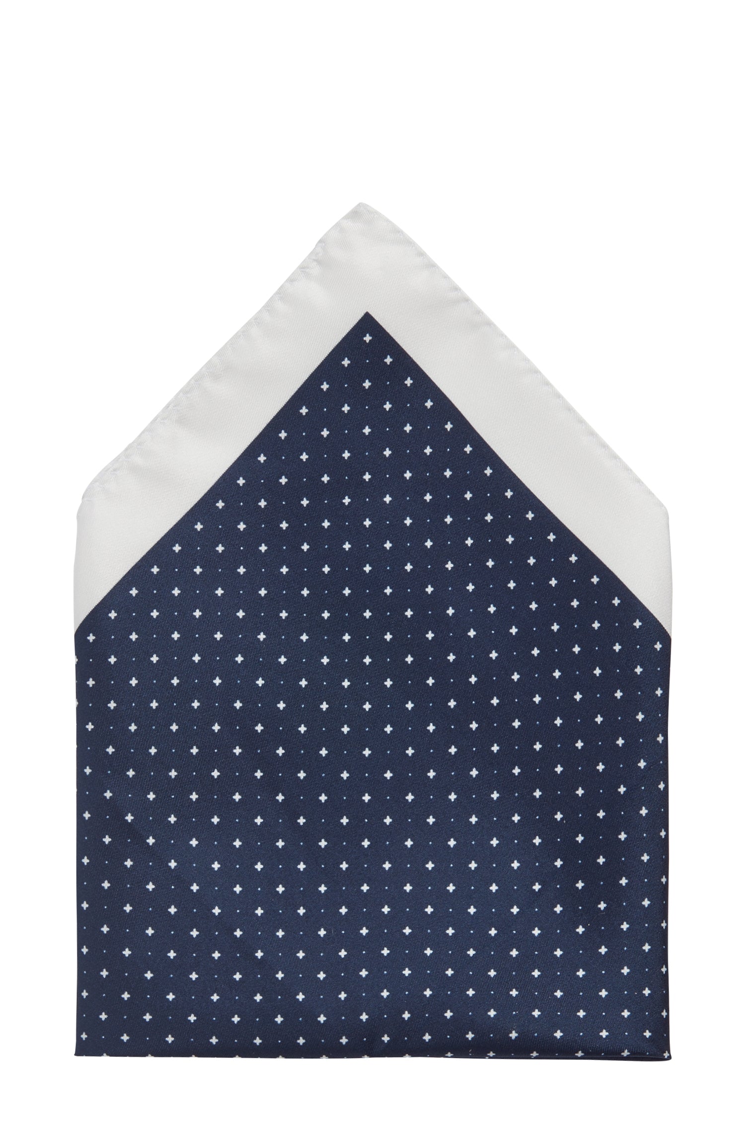 Carré de poche 33x33cm en soie - Dark Blue