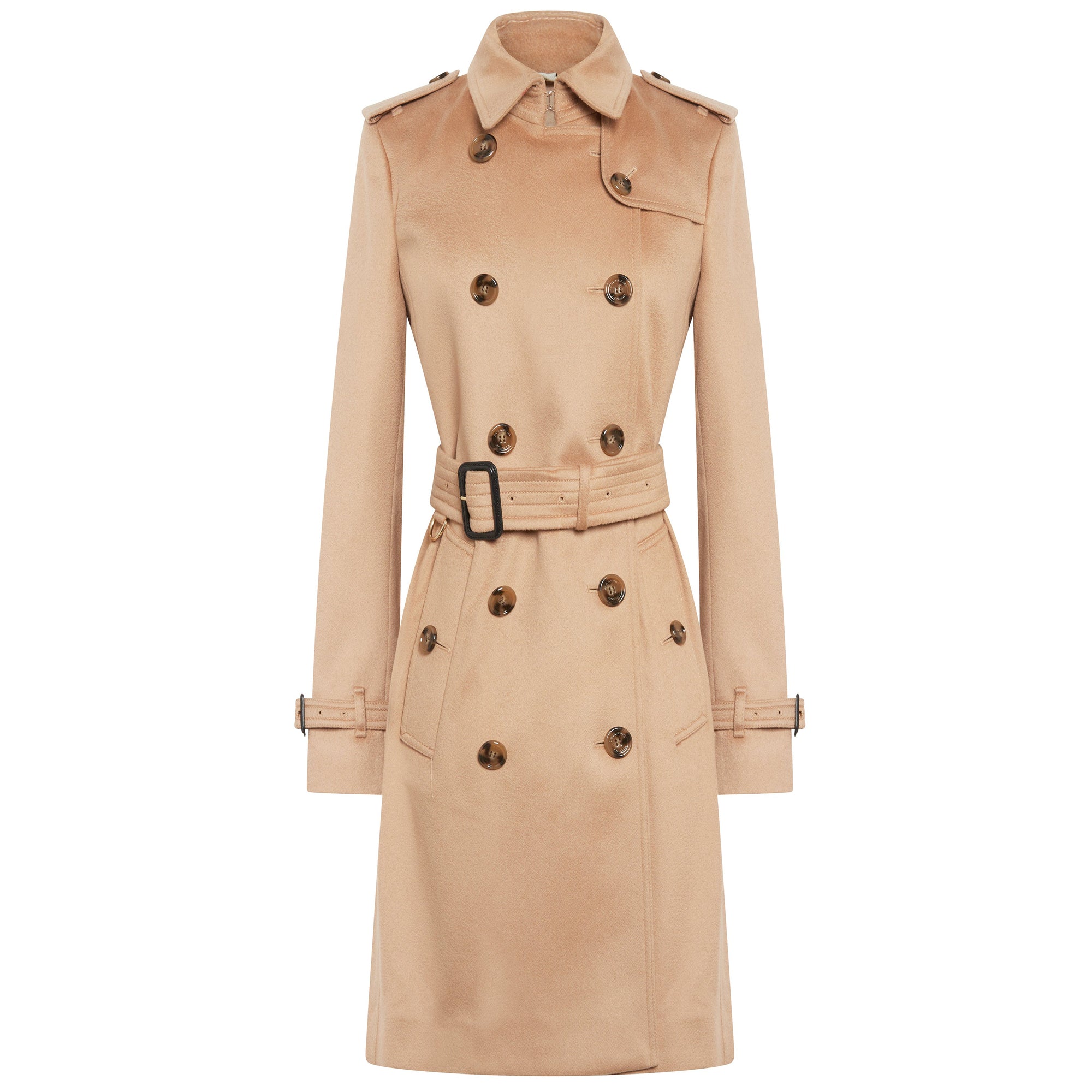 1 qty Trench-coat en cachemire à coupe Kensington - Camel