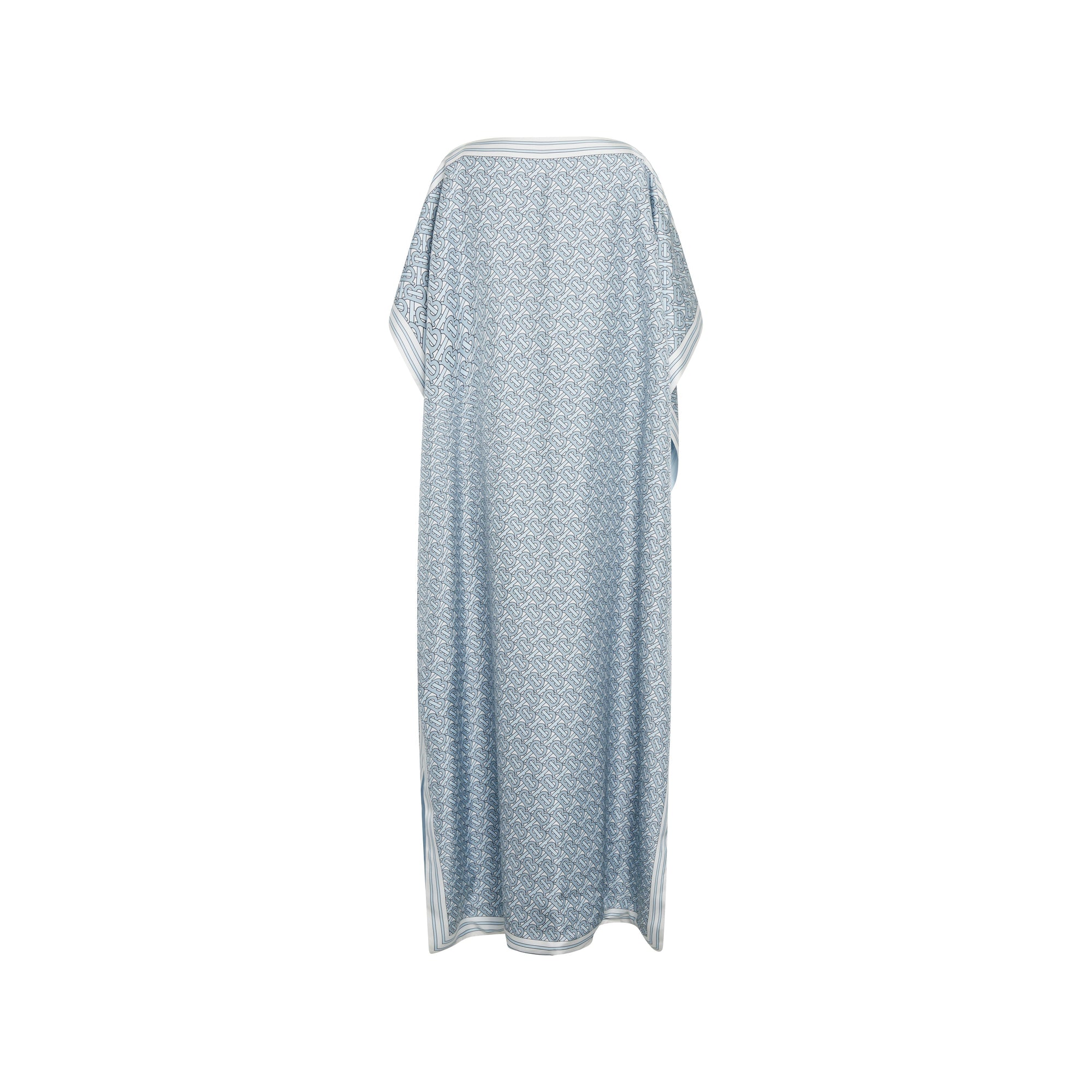 TB monogrammed long cape - Pale Blue