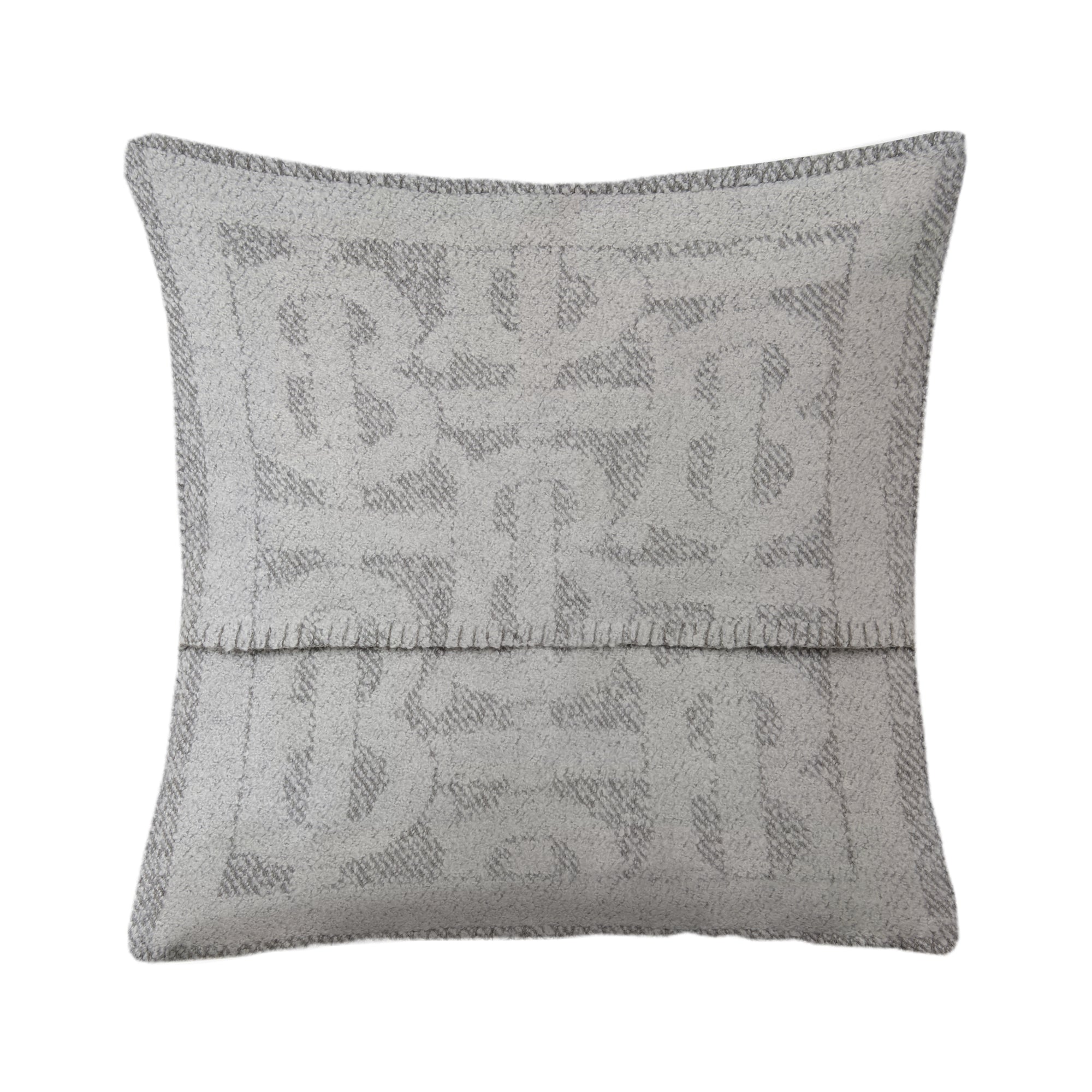 5 qty Housse de coussin texturé en cachemire - Grey