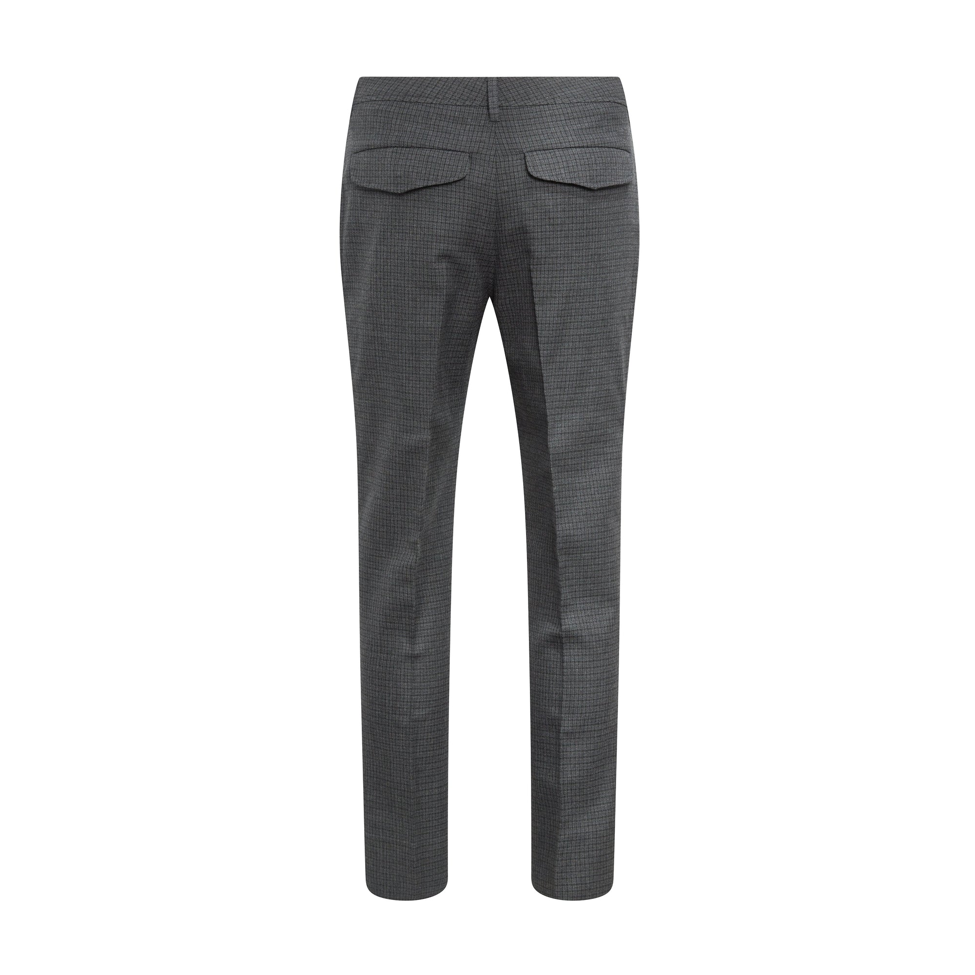 7 qty Pantalon de costume en laine à motif check - Charcoal Pattern