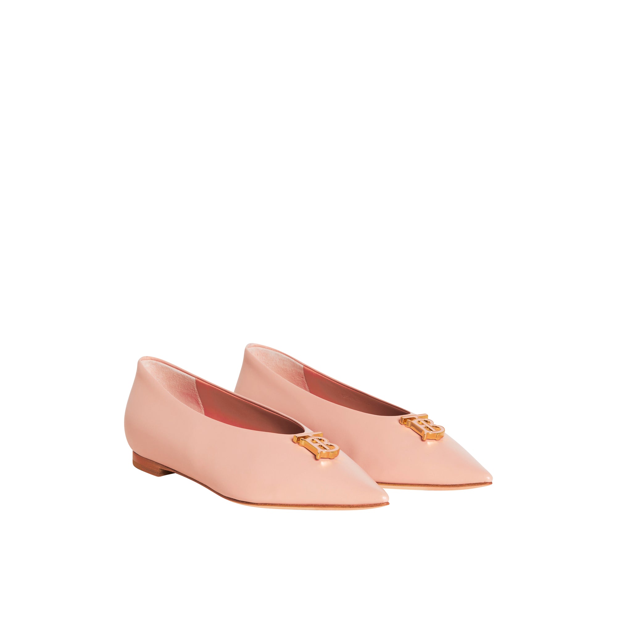 3 qty Ballerines Ezra en cuir - Dusky Pink