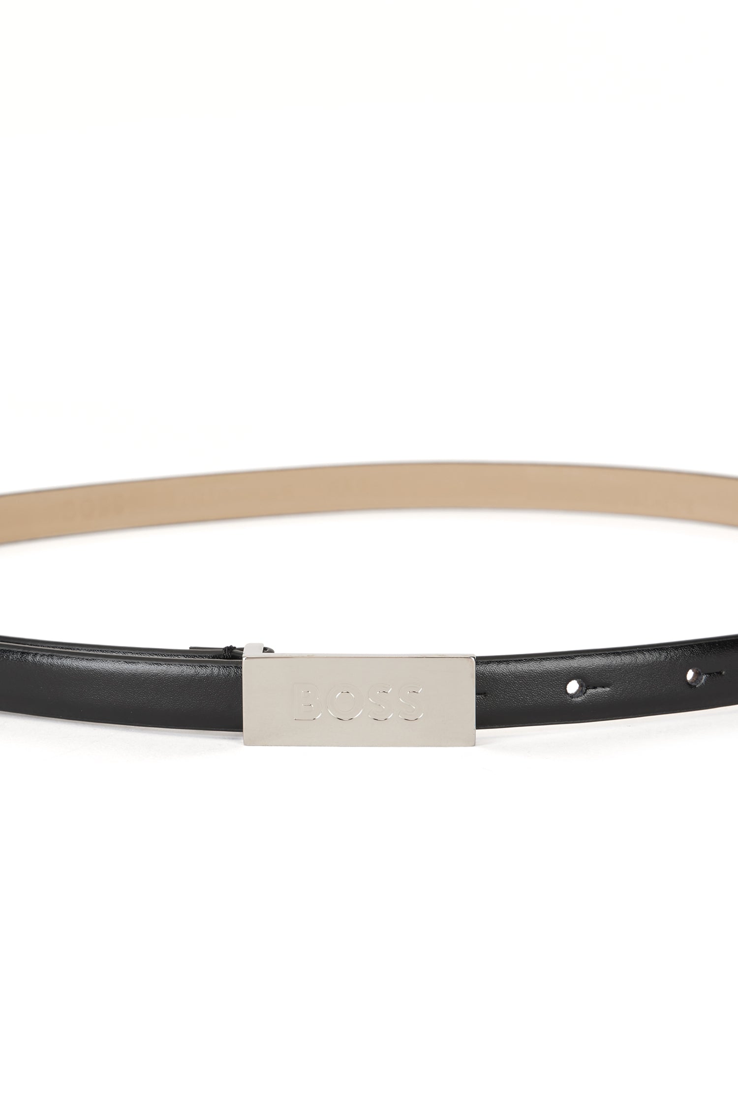 BLACK // BUSINESS BELTS AMBER BELT 1,5CM