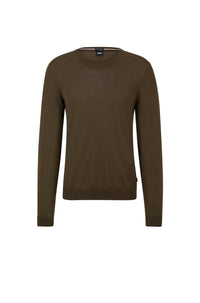 Leno wool jumper - Open Green