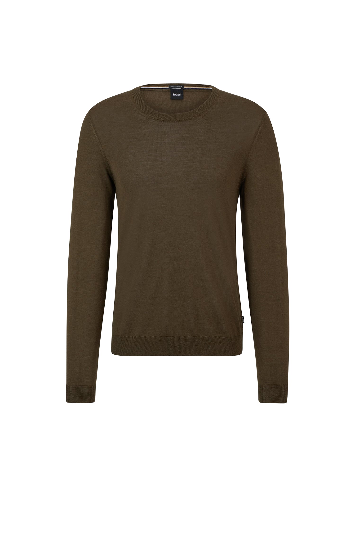 Leno wool jumper - Open Green