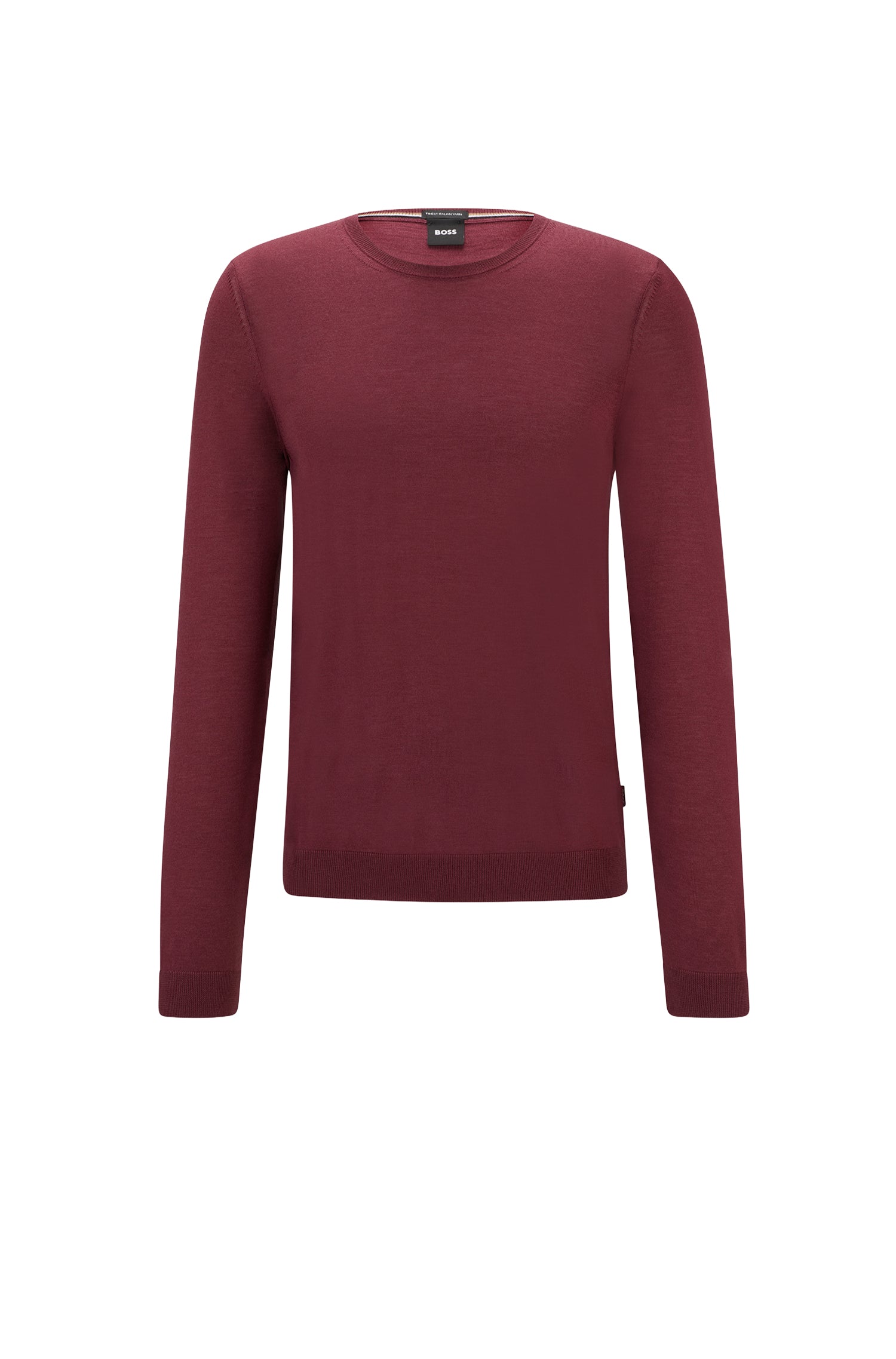 Pull Leno en laine - Dark Red