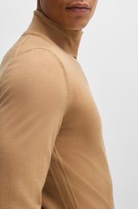 Pull Musso à col roulé en laine - Medium Beige