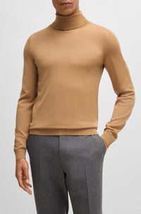 Pull Musso à col roulé en laine - Medium Beige