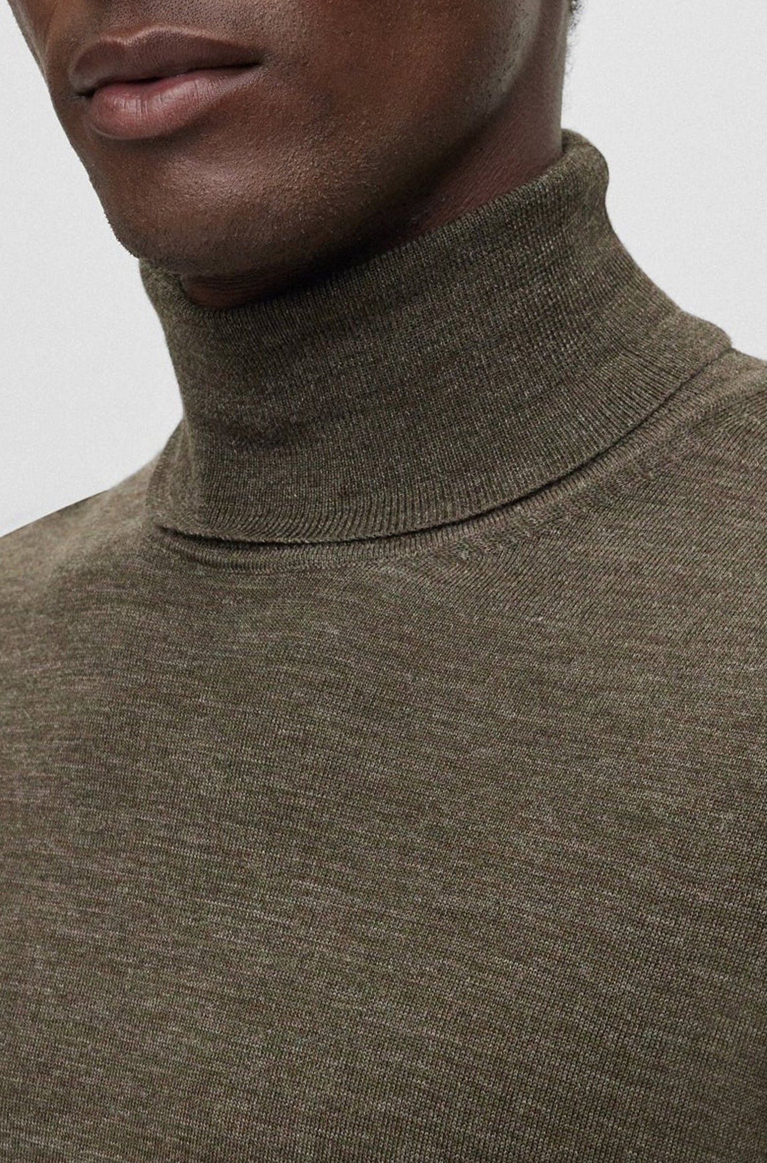 Pull Musso à col roulé en laine - Open Green