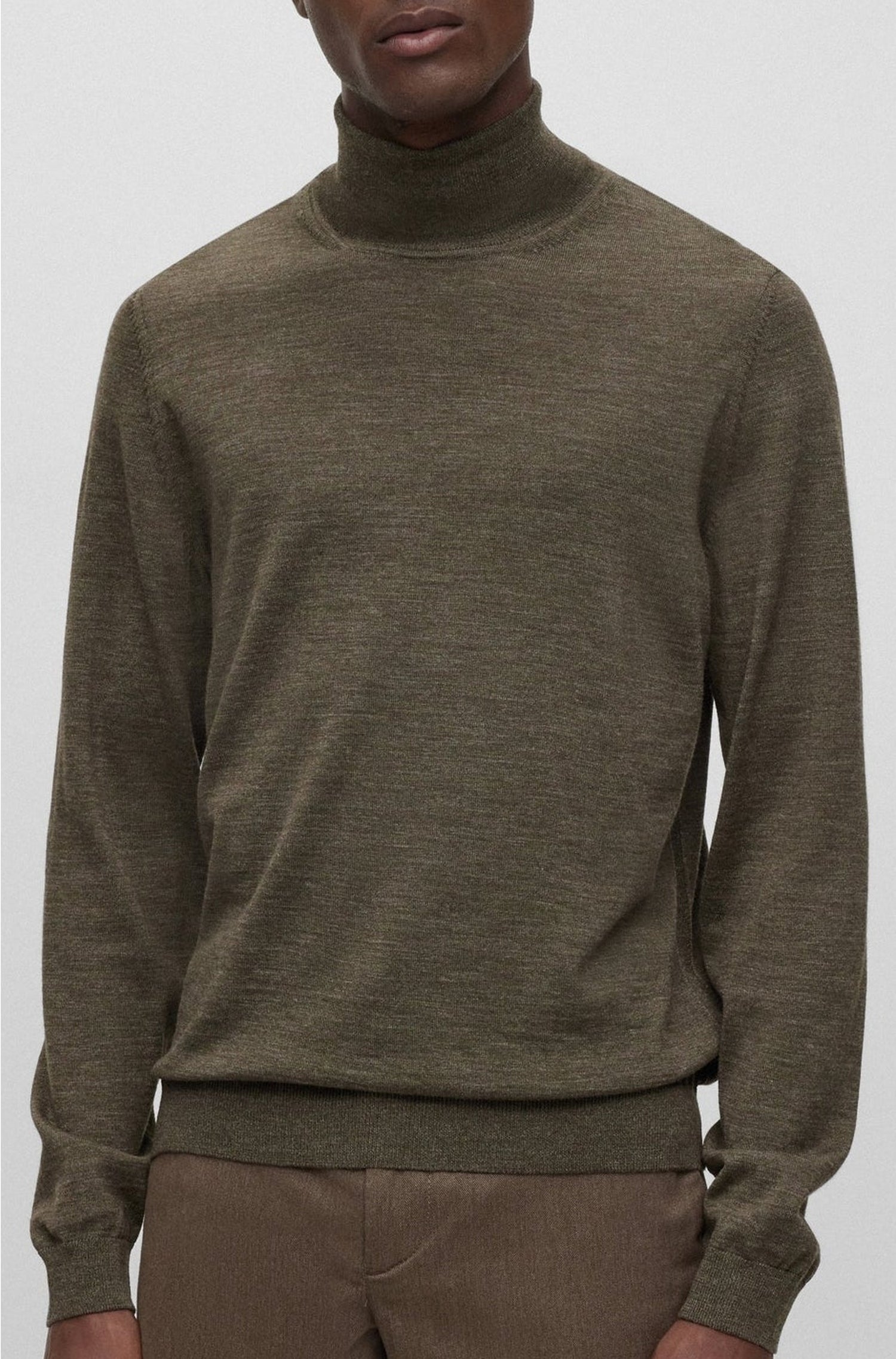 Pull Musso à col roulé en laine - Open Green