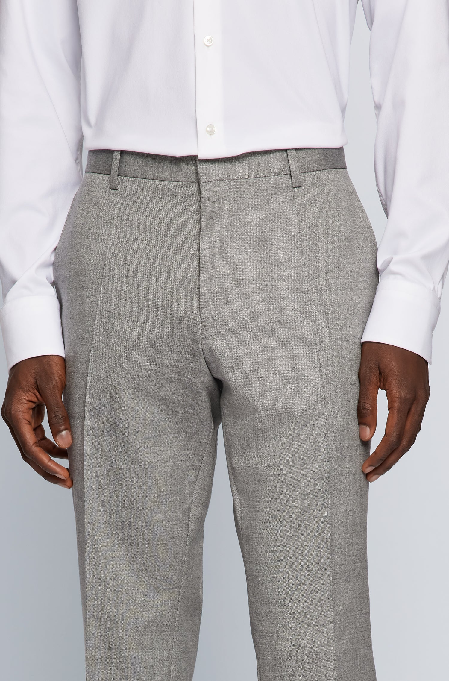 SILVER // FORMAL TROUSERS H-GENIUS-MM-222