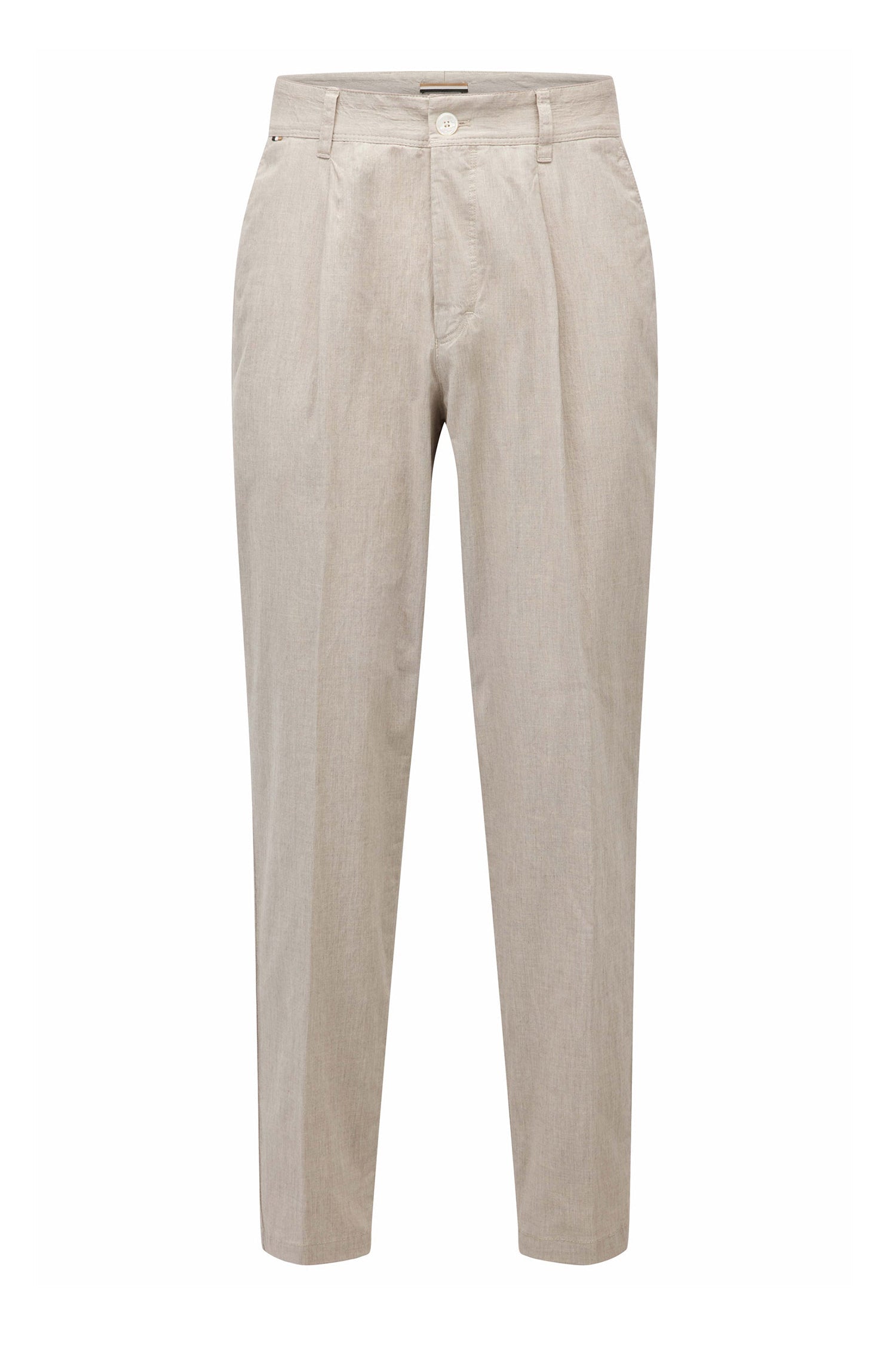 OPEN BEIGE // FORMAL TROUSERS C-PERIN-PLEAT-W-222