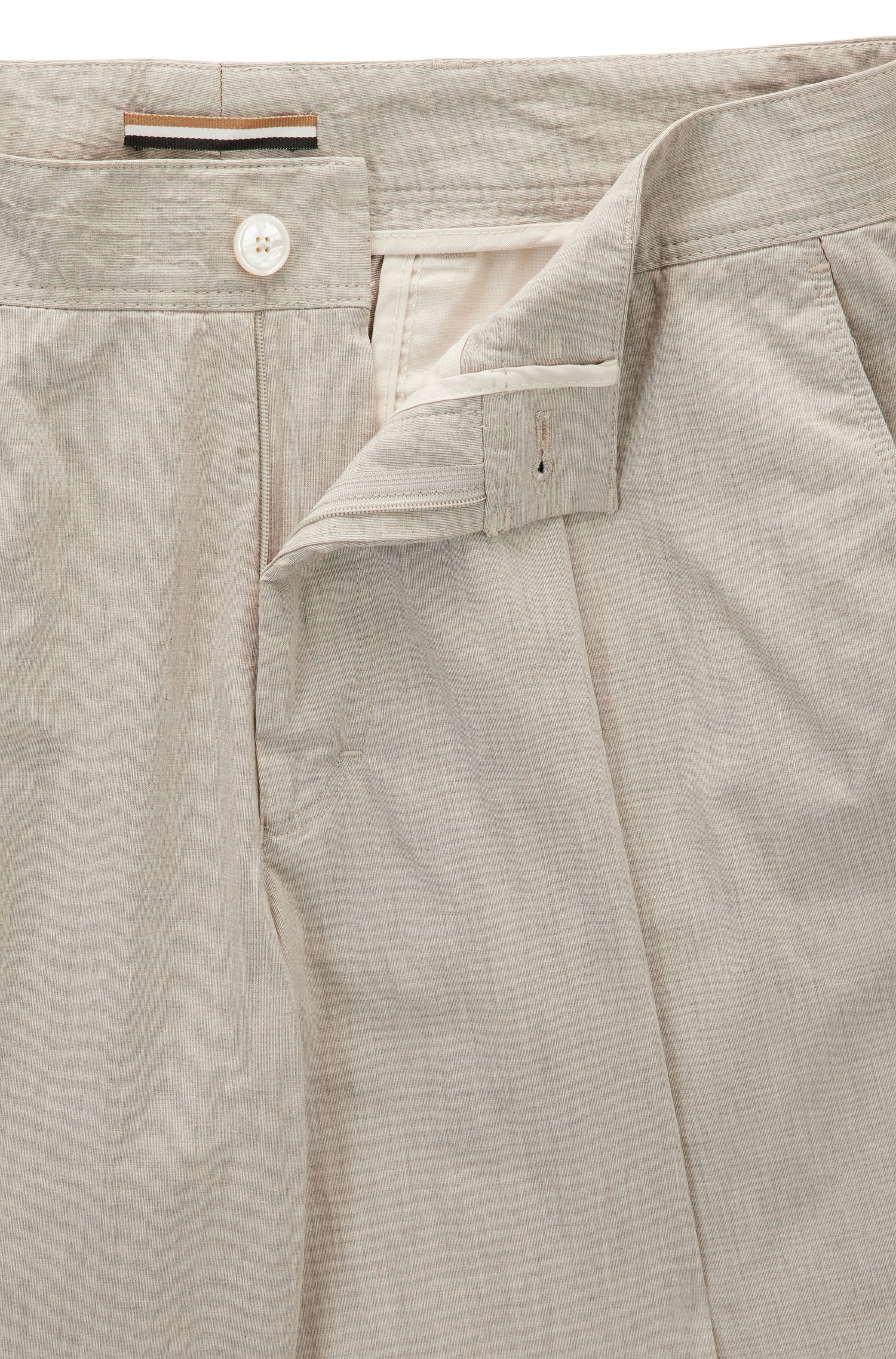 OPEN BEIGE // FORMAL TROUSERS C-PERIN-PLEAT-W-222