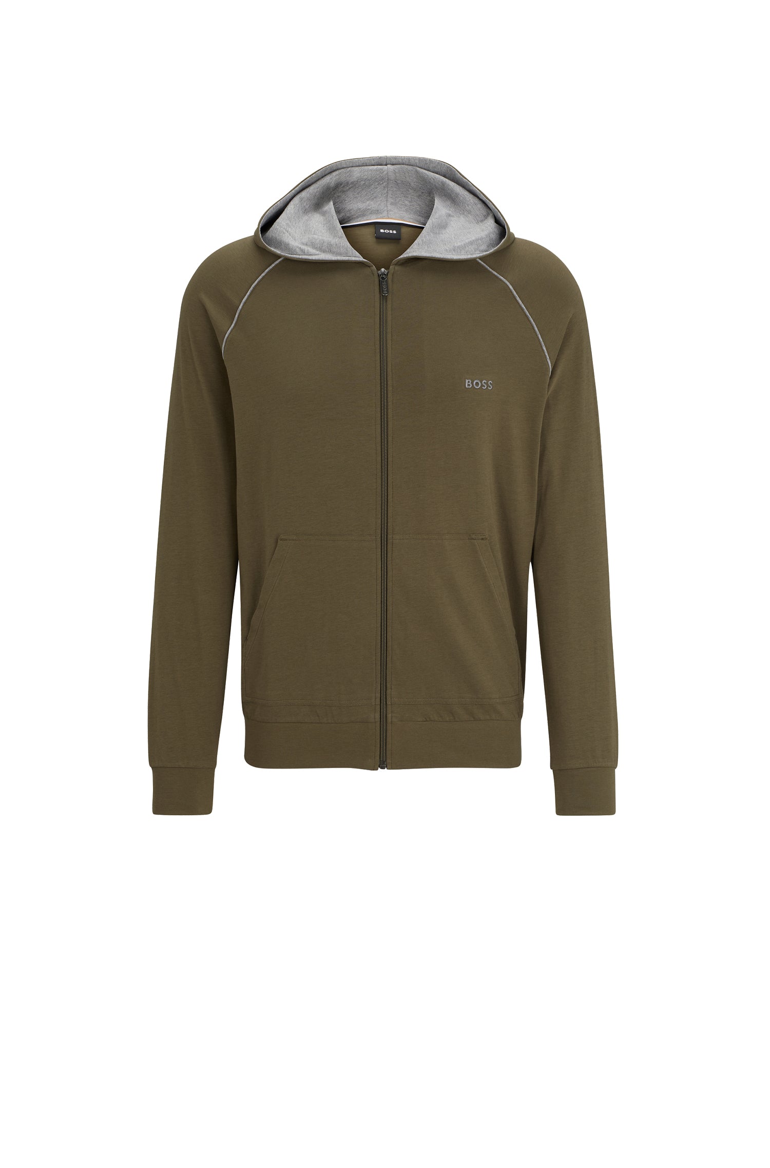 Sweatshirt with embroidered logo - Open Green