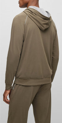 Sweatshirt with embroidered logo - Open Green