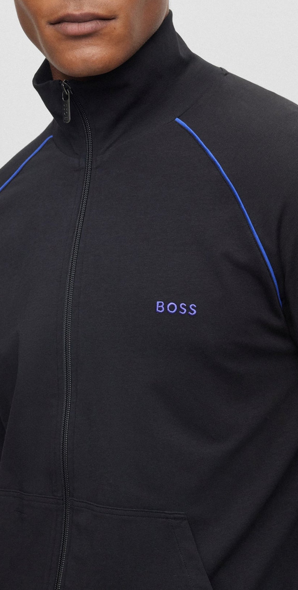 Waistcoat with embroidered logo - Black