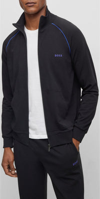 Waistcoat with embroidered logo - Black