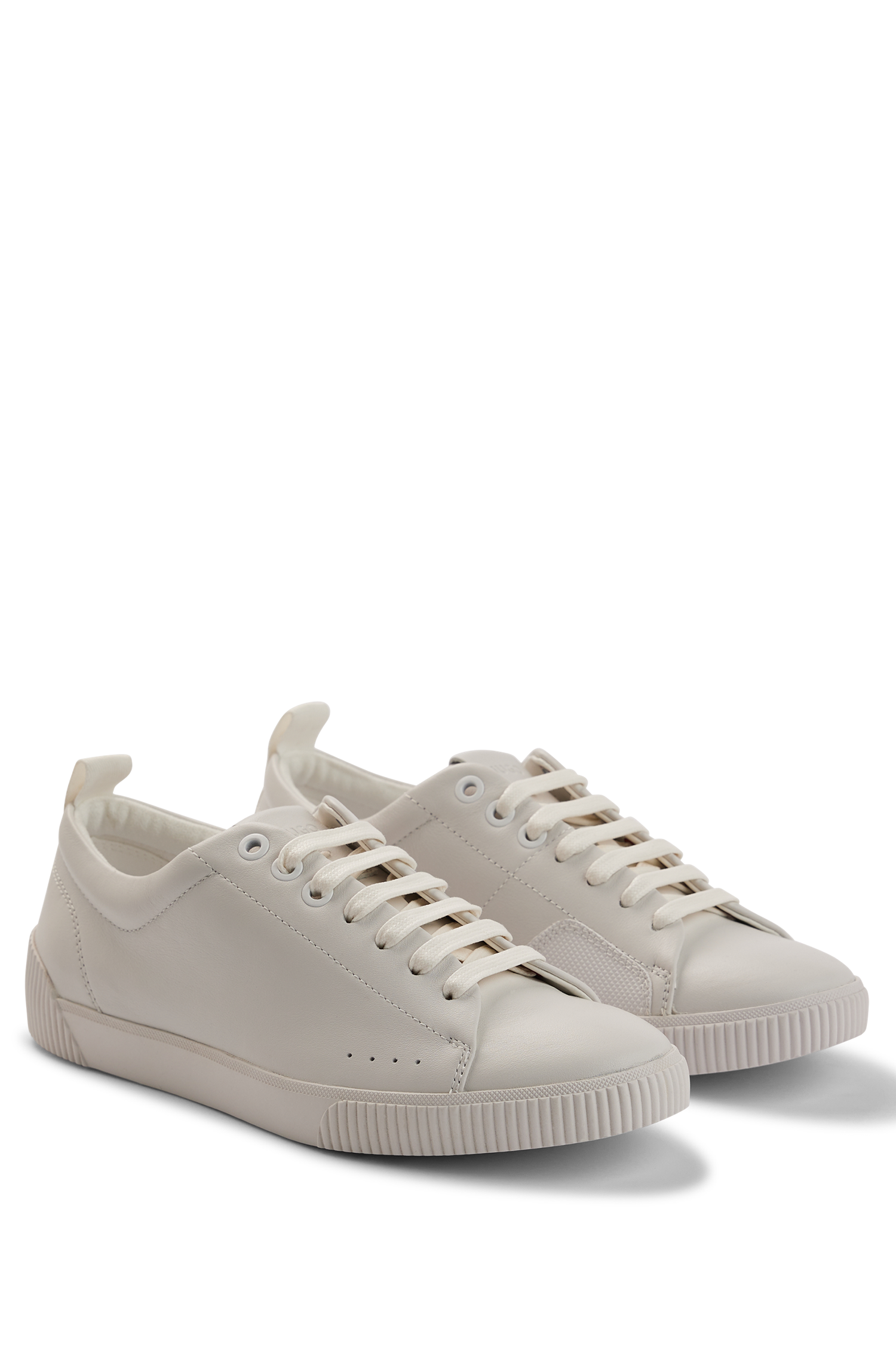 Leather trainers - White
