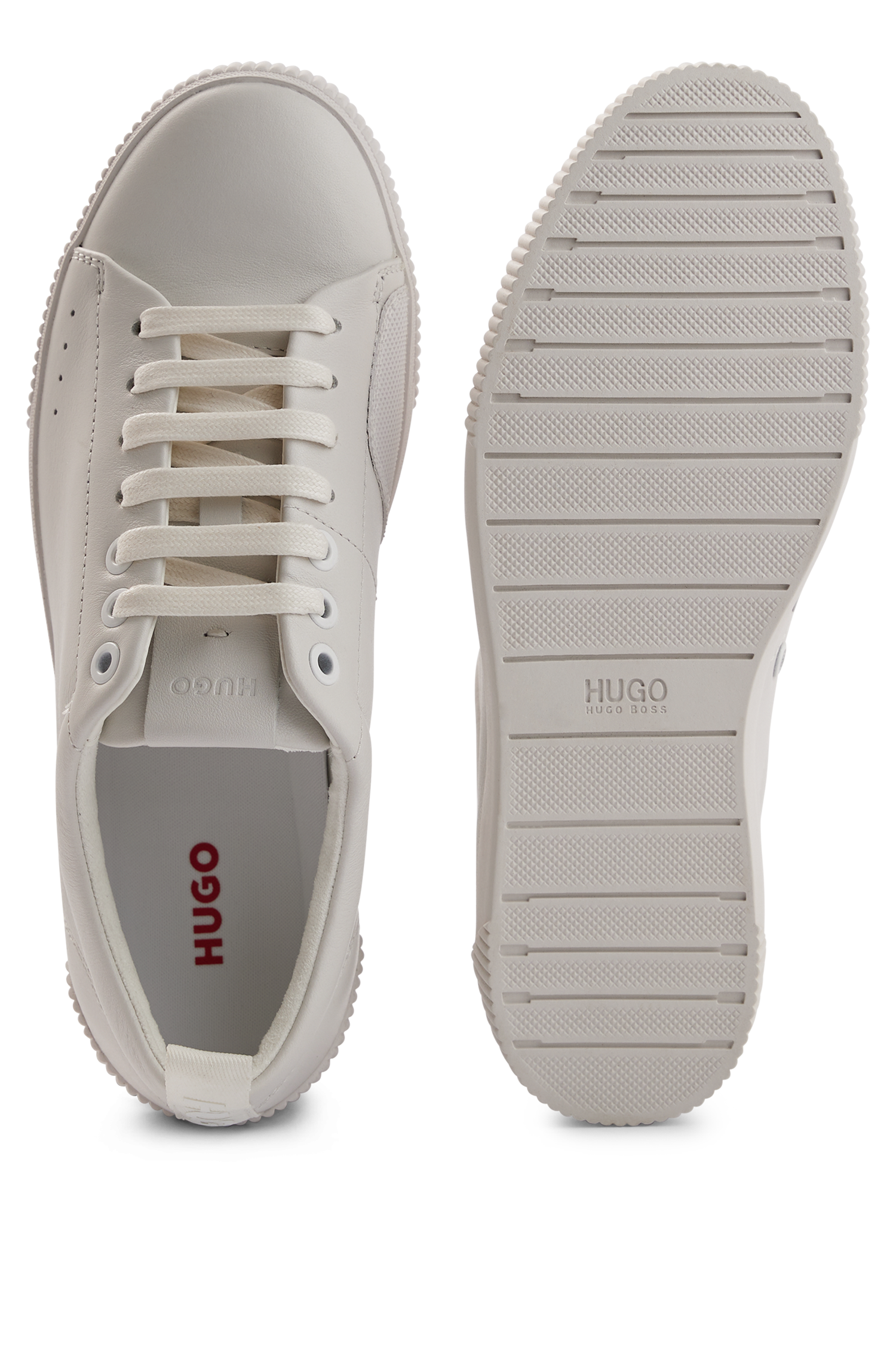Leather trainers - White