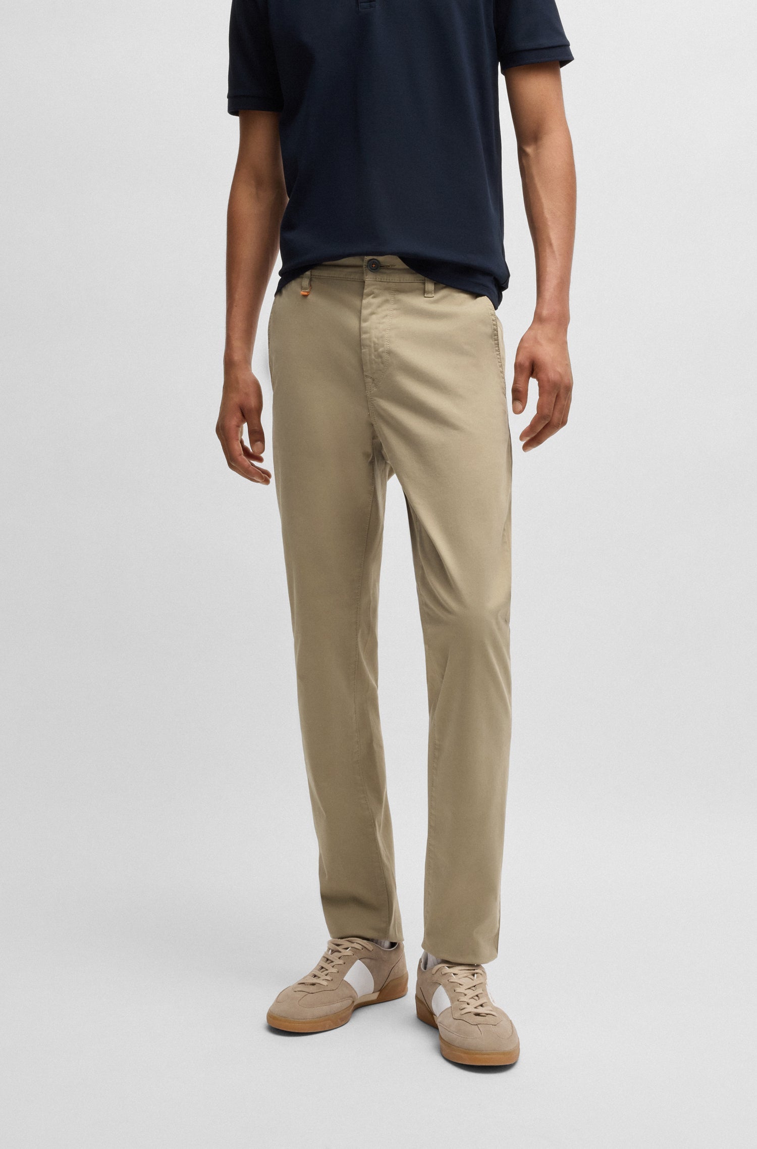 LIGHT & PASTEL BROWN // CASUAL TROUSERS SCHINO-TABER-1 D